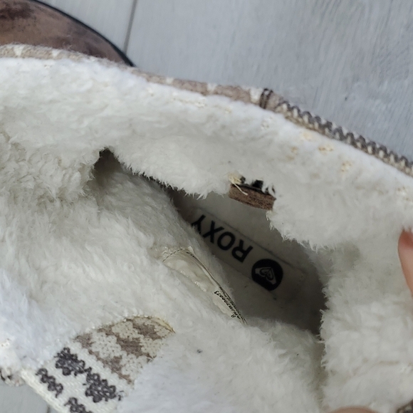 Roxy Womens Storm II Fur Aztec boho Hobo boots shoes sz 8 - Picture 11 of 12